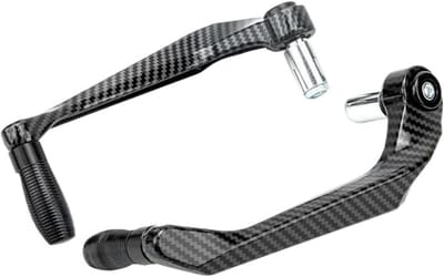 Motorhendel Beschermers - Handbescherming Stuur - Motor Rijveiligheid - CNC Aluminium Constructie - 22 MM Universeel - Zwart