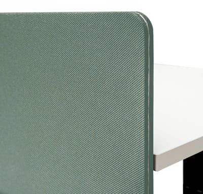 IVOL Akoestische Scheidingswand Duo Bureau - 180x80 cm - Groen - Bureau - Tussenwand - Scheidingspaneel Bureau