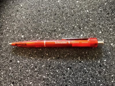 Balpen Schneider Optima - rood
