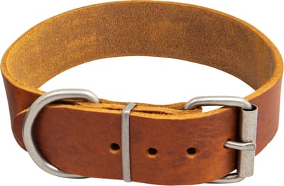 Animal Boulevard Ab30064 - Hals- En Leibanden - Hond - Ab Country Leather Hd Halsband Cognac-40mmx42-50cm - Maat: 40mmx42-50cm - 200223