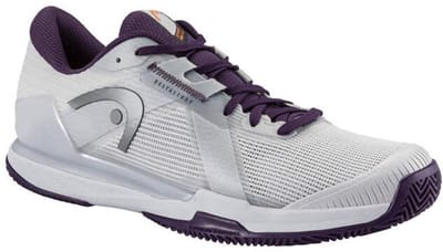 Tennisschoen HEAD Men Sprint Pro 4.0 Clay Light Grey/Purple Night-Schoenmaat 44