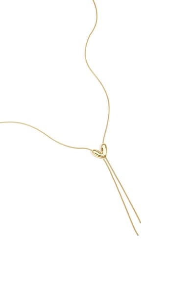 Roestvrijstalen hangerkettingen met hartvormige hanger, casual en eenvoudig model, dames sieraden. - zilveren kleur