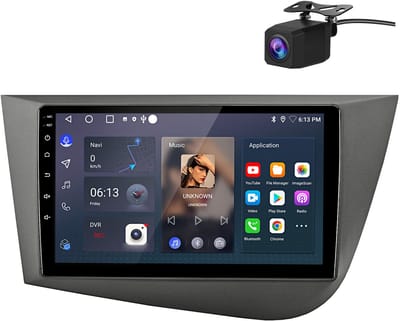 Junsun Android 15 Autoradio Geschikt Voor Seat Leon 1P1 2005-2012 Accessoires, Draadloze CarPlay met bluetooth, AHD Achteruitrijcamera, 9 inch IPS Touchscreen, DAB+, GPS-Navigatiesystem - 2GB+32GB, WIFI, FM, DSP, RDS, 2DIN, Quad-core processor