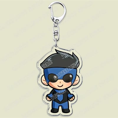 Porte-clés Animés Super-héros Invincible Chauds pour Adultes Accessoires Sac Dessin Animé Bande Dessinée Omni-Man Porte-clés Bijoux Fans Amis Cadeaux gray
