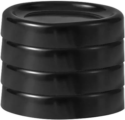 Anti-vibratie Voeten - Wasmachine Dempers - Stille Werking - Antislip Stabiliteit - 4 Stuks - Zwart