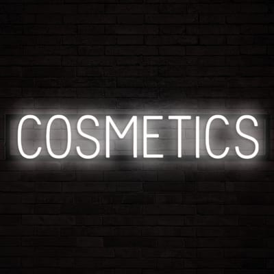COSMETICS - Lichtreclame Neon LED bord verlicht | SpellBrite | 85,79 x 16 cm | 6 Dimstanden & 8 Lichtanimaties | Reclamebord neon verlichting