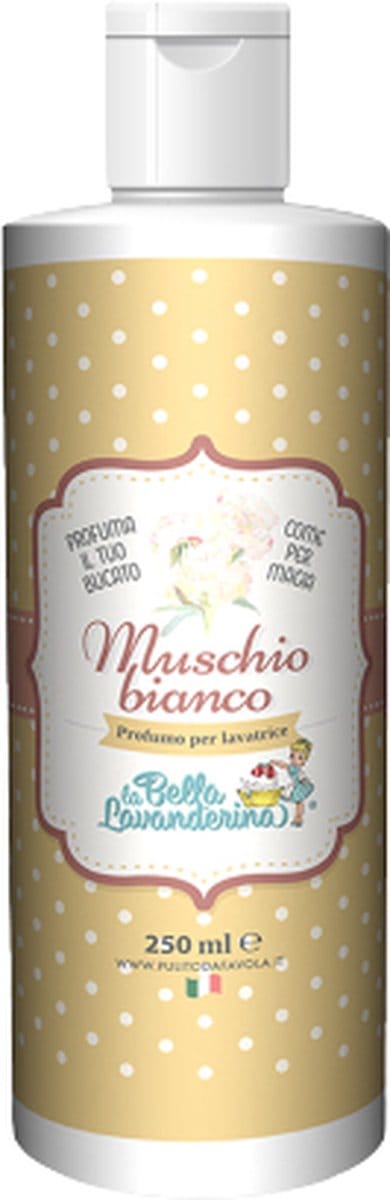 Wasparfum | Bestseller geur Muschio Bianco | 250ML | Witte musk | subtiel vleugje sensualiteit en warmte | bloemige frisse geur