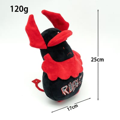 Roblox Forsaken Guest 666 Pluche Speelgoed Zwart Rood Gehoornd Zacht Knuffel Activiteit Karakter Pop Verzamelobject Cadeau Ontworpen Voor Kinderen Roblox Fans red