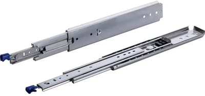 Set 250kg ladegeleiders 600mm 24 inch met vergrendeling en volledig uitschuifbaar - Lange zware robuuste laderails kogellagers lock in/out vergrendelbaar 60 cm 24"