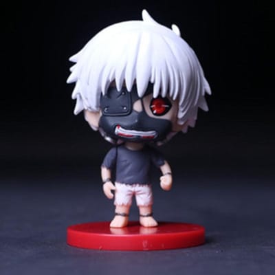 8CM Figurine Anime Ghoul JUZO SUZUYA Modèle Jouet Durable Cadeau Collection Figurine d'Action Deuxième Génération Ensemble Cadeau Durable Destockage No box blanc