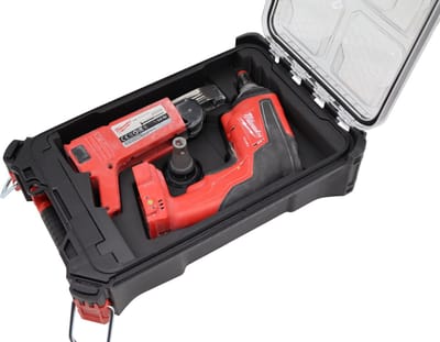 Milwaukee Packout Compact inzet voor M18 Gipsplaatschroevendraaier – 3D geprint | Gereedschapsinzet op maat | Fysiek product voor Gereedschapskist