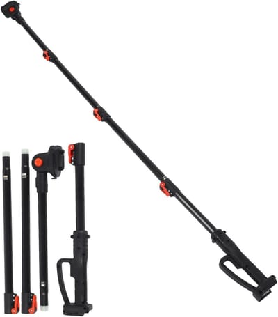 Telescopische steel - Verlengstok snoeischaar - Hoge takken snoeien - Lichtgewicht aluminium - Verstelbaar 1.83m - Zwart
