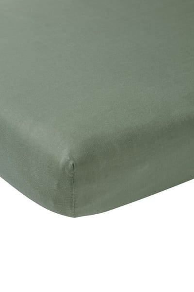 Meyco Baby Uni hoeslaken boxmatras - forest green - 75x95cm