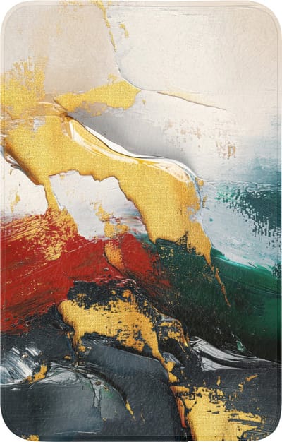WC mat 50x80 cm - Antislip - Modern - Kerst - Abstract - Goud - Toiletmat - Vloermat - Douchemat - Toilet tapijt - Toiletmatten