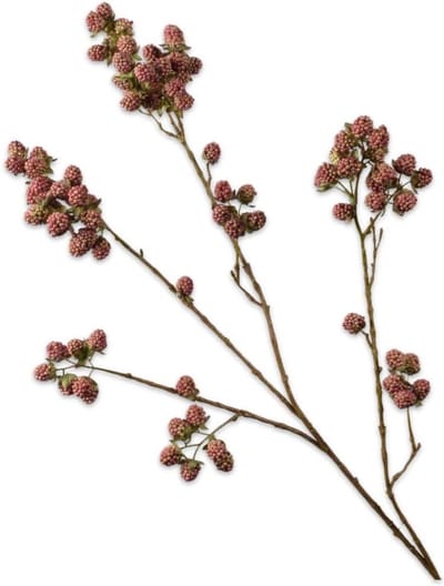 Kunstbloem - Zijden tak - Woondecoratie - Realistisch uiterlijk - 107 cm - Zalmroze