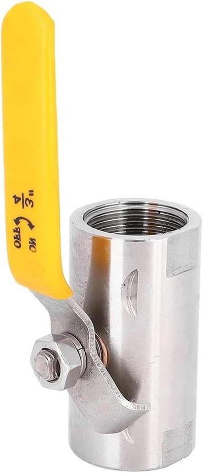 Roestvrijstalen Kogelkraan - Vlotterklep Mechanisch - Waterleiding Beheer - Hoge Druk Weerstand - DN20 3/4 Inch - Zilverkleurig