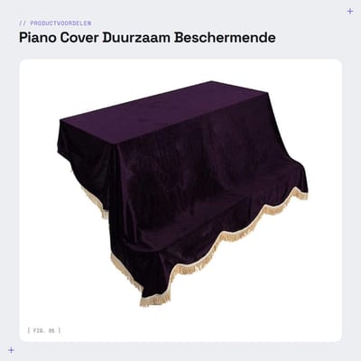 Dailygoods - Piano Cover - Duurzaam - Beschermende Stofafdekking - 200 x 150 cm - Toetsenbord Bescherming - Geschikt voor alle piano's - Zwart
