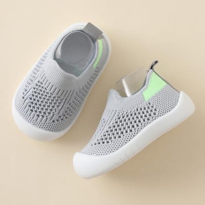 Kinderschoenen Casual ademend baby baby kinderen meisjes jongens mesh sneakers zachte bodem comfortabele antislip 11 gray
