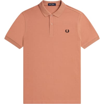 Fred Perry Effen Licht Roest Poloshirt