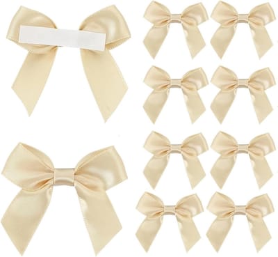 50 Stuks Zelfklevende Satijnen Strikken - Mini Ribbons voor Cadeauverpakking, Bruiloft Decoratie en Creatieve Klussen