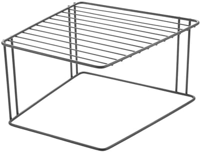 Metaltex - Keukenkast rekje Boxe - Bordenrek - Keukenkast organizer - Rek voor borden - 1 Etage - Zwart - Stabiel