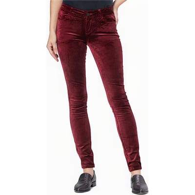 PAIGE Verdugo Ultra-skinny Burgundy Größe: W23 | Slim Jeans Outlet | Damen | Braun