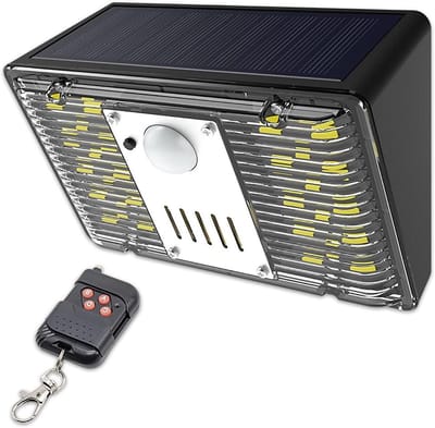 Alarm Lamp - Sirene Beveiliging - Buiten Beveiligen - Zonne-energie Bewegingssensor - 129db Geluid - Wit