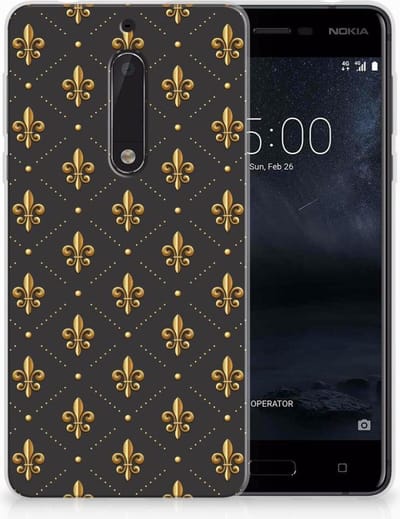 Nokia 5 TPU bumper Franse Lelie