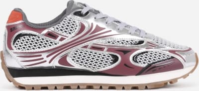 BRONX - Tronic - Vrouw - Sneakers - Rood/Zilver - maat 37
