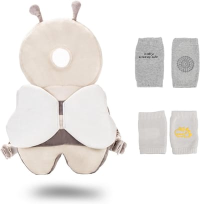Baby Hoofdbescherming en Knie Pads voor Veilig Kruipen en Lopen