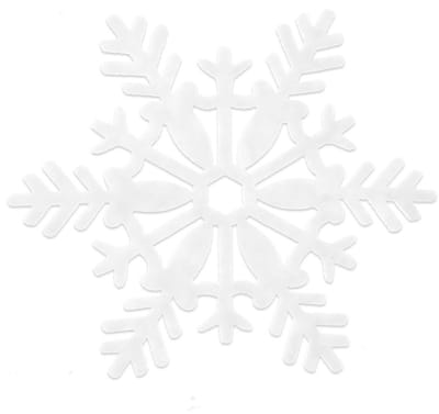 Orion Serie - Filten Onderzetter - 13.5 cm - Sneeuwvlok - 6 Stuks