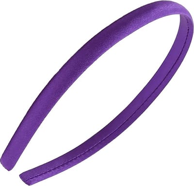 Fako Fashion - Diadeem - Satijn - 10mm - Donkerpaars