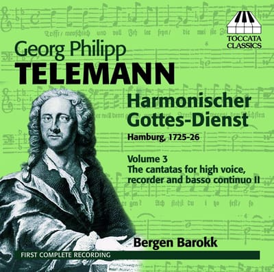 Bergen Barokk - Harmonischer Gottes-Dienst, Volume 3: The Cantatas For High Voice, Recorder And Basso Continuo II (CD)