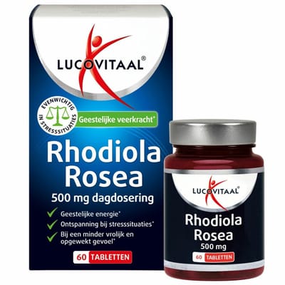 Lucovitaal Rhodiola Rosea - 2 x 60 tabletten - Voordeelverpakking