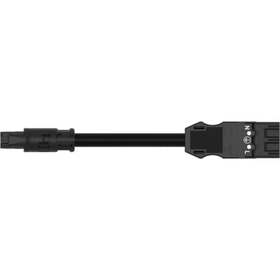 WAGO MIDI ECA Adapter Kabel 3x2.5mm 3M Zwart - 774-9993/1507-301