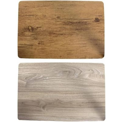 Tapis de protection de table imitation bois rectangulaire 32x45cm
