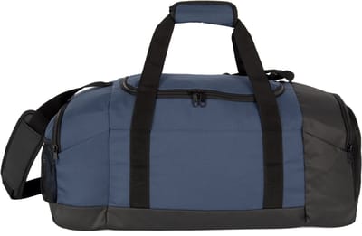 Kimood Gerecycleerde sporttas met dubbel zijvak KI0650 - Deep Blue / Black - One size