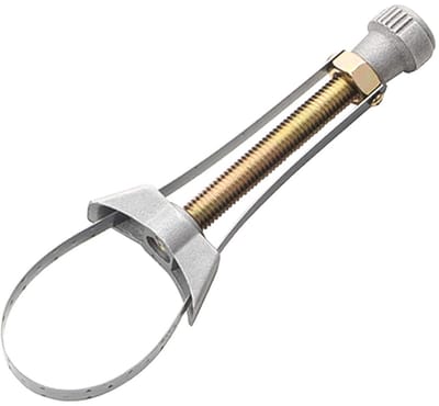 Dailygoods- Oliefilterverwijderingshulpmiddel - Verstelbare Oliefilterverwijderingsriemsleutel - 60 mm/105 mm Oliefiltersleutel - Ruimtebesparend Ontwerp - Ergonomische Handgreep - Lichtgewicht en Draagbaar - Filtersleutel