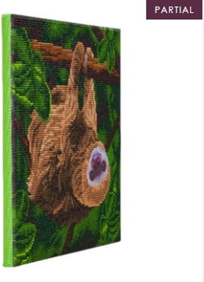 Diamond Painting Pakket Luiaard 30 x 30 cm