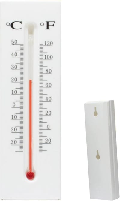 Verborgen Opbergdoos - Geheime Kluis - Waardevolle Spullen - Realistisch Thermometer Ontwerp - 160 x 48 x 25 mm - Wit