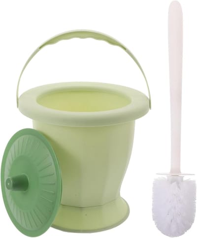 Urinoir Pot - Draagbaar Toilet - Noodsituaties Thuis - Lekvrij Ontwerp - 23.5 cm - Groen