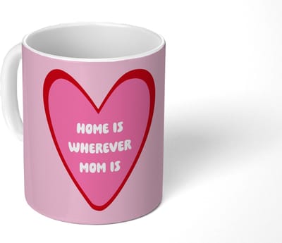 Mok - Koffiemok - Quote - Moeder - Roze - Mokken - 350 ML - Beker - Koffiemokken - Theemok - Mok met Tekst