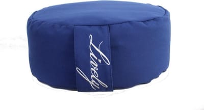 Meditatiekussen - Meditatiekussen-yoga kussen -  yoga prop - yoga artikelen - yoga accessoires -biologisch boekweit- blauw