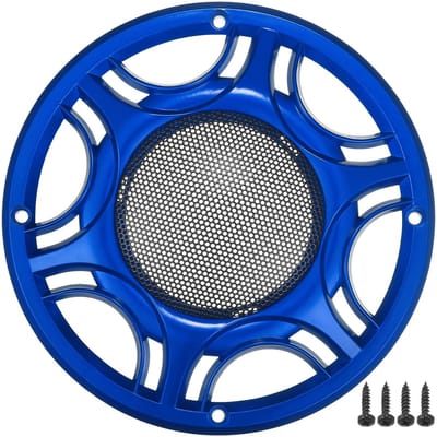 Allecto - 6.5 inch Speakerrooster - Corrosiebestendig en Duurzaam - Blauw - Bescherming voor Subwoofer - Geschikt voor Auto en Thuisbioscoop - Deco...