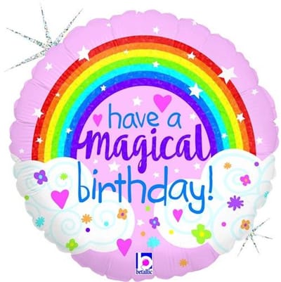 Folieballon - Have a Magical Birthday - 45 cm - Helium- en Luchtvulling