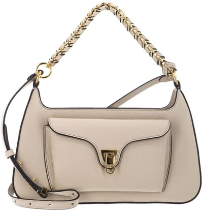 COCCINELLE Leren schoudertas Beat Generatio Shoulder Bag Sandshell beige
