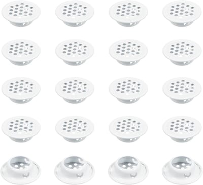 20 stuks ventilatieroosters - ronde luchtroosters - luchtroosters - voor keuken, badkamer - onderluchtroosters - roestvrijstalen luchtroosters - ronde ventilatieroosters - 30 mm - ventilatiegaten