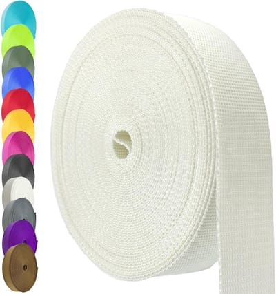 Nylon Singelband - Nylon Band Zwaar - Doe-het-zelf Knutselen - Hoge Treksterkte - 30 meter - Wit
