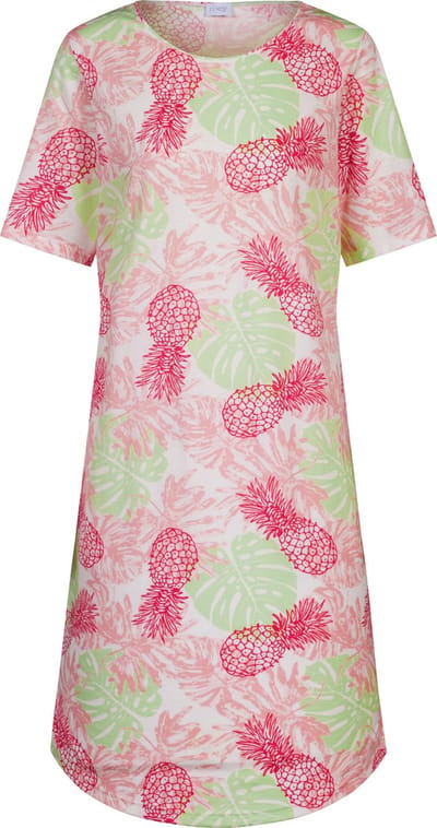 Nachthemd met korte mouwen Serie Pink Pineapple Raspberry Pink