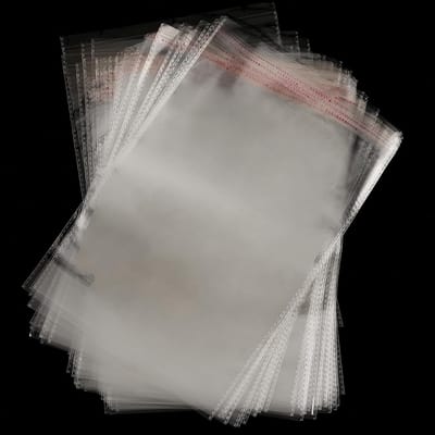 500 Stuks A4 Duidelijke Zelfklevende Tassen, 22x34cm, Herbruikbare Cello Tassen voor Kleding, Kaarten en Beelden Opslag